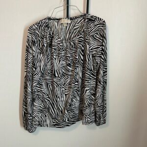 Michael Kors Zebra top - size Small; never worn, no tags